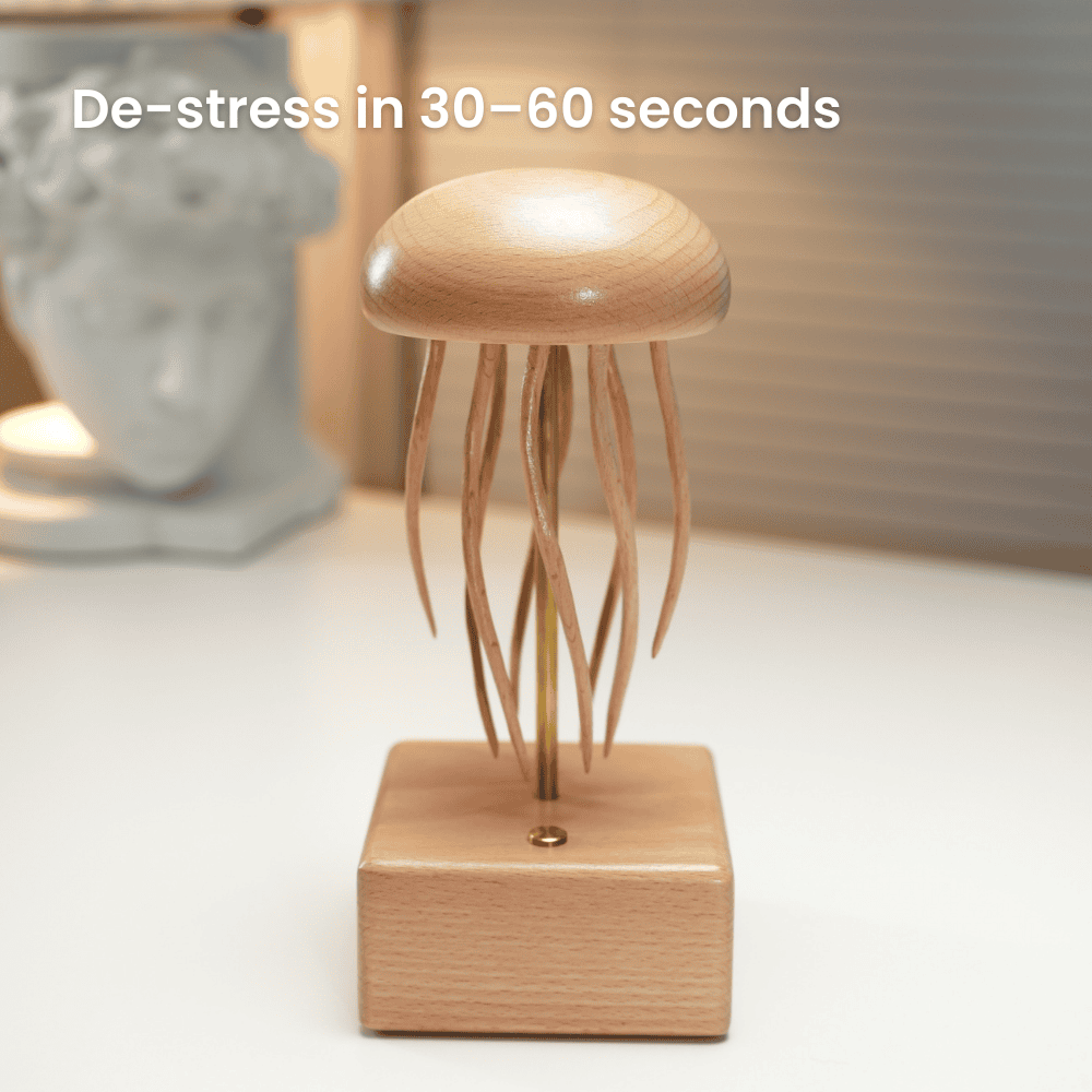 MarinerPoet™ Handcrafted Wooden Jellyfish Automaton