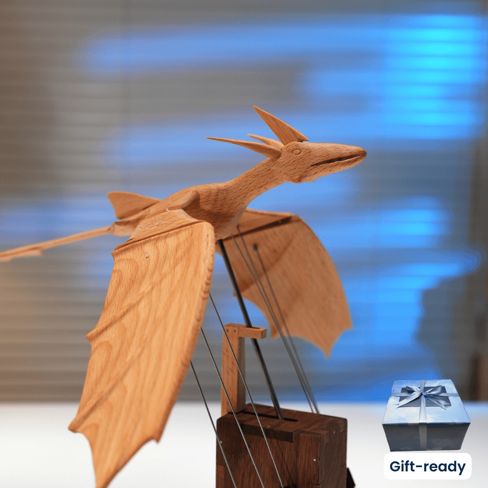 MarinerPoet™ Automate en bois fait main de dragon des océans