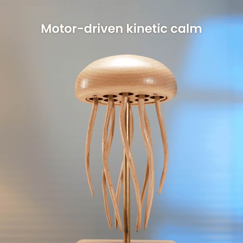 MarinerPoet™ Handcrafted Wooden Jellyfish Automaton