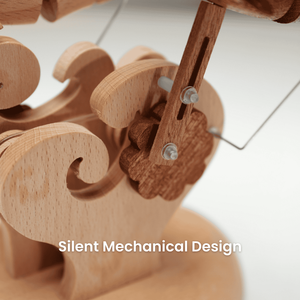 MarinerPoet™ Handcrafted Wooden Dolphin Automaton