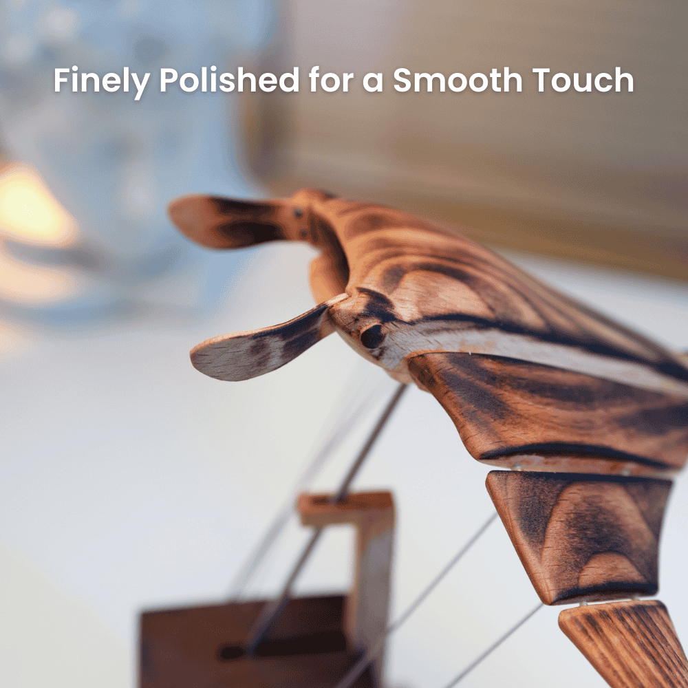 MarinerPoet™ Handgefertigter Holz-Mantarochen-Automat