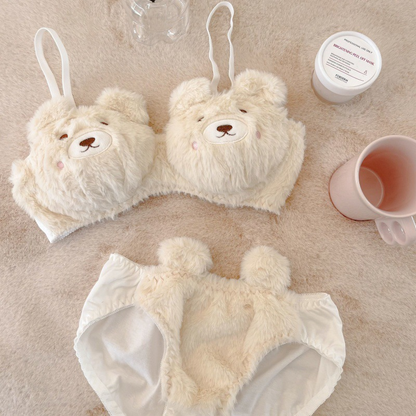 Fuzzy Cute Lingerie Set