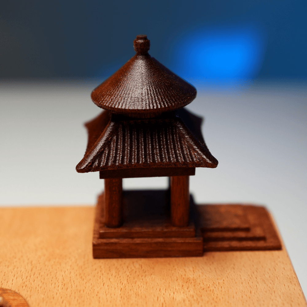 MarinerPoet Handcrafted Wooden Asian Dragon Automaton
