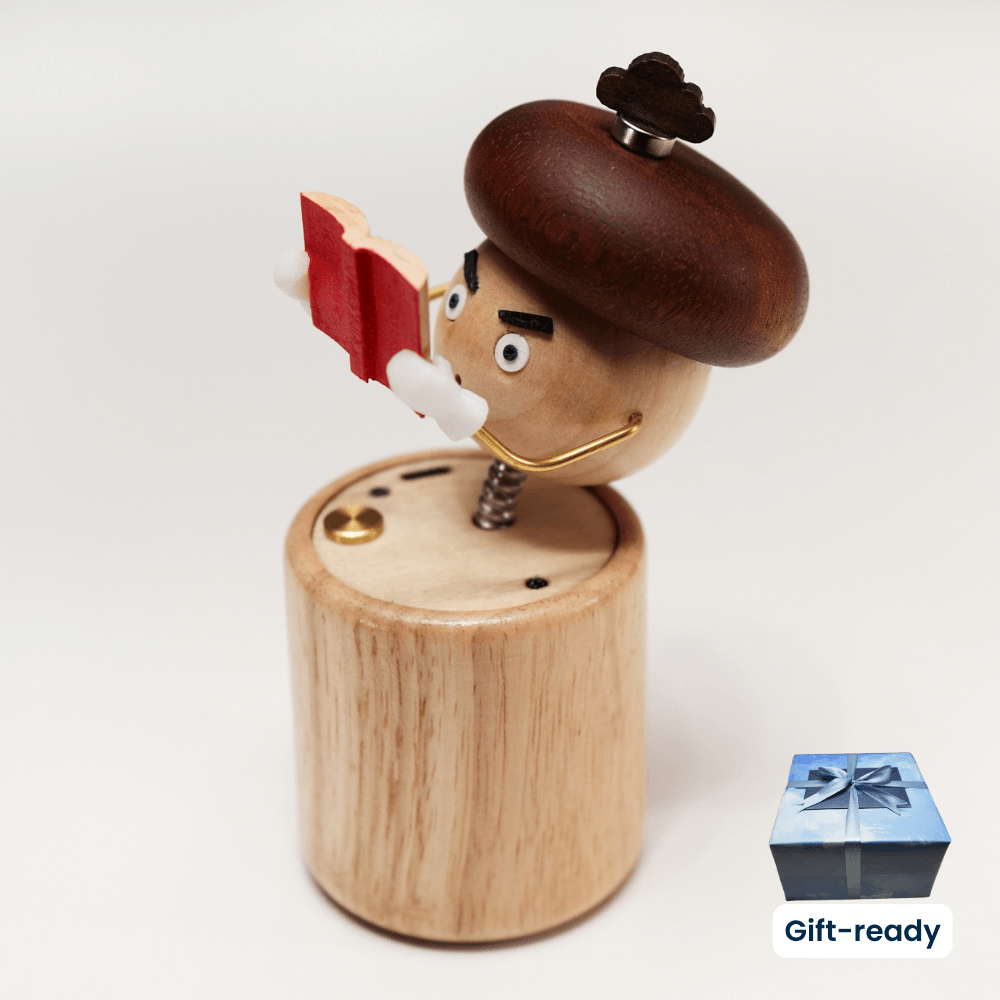 MarinerPoet™ Handcrafted Wooden Mushroom Automaton