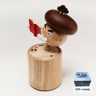 MarinerPoet™ Handcrafted Wooden Mushroom Automaton