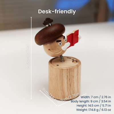 MarinerPoet™ Handcrafted Wooden Mushroom Automaton