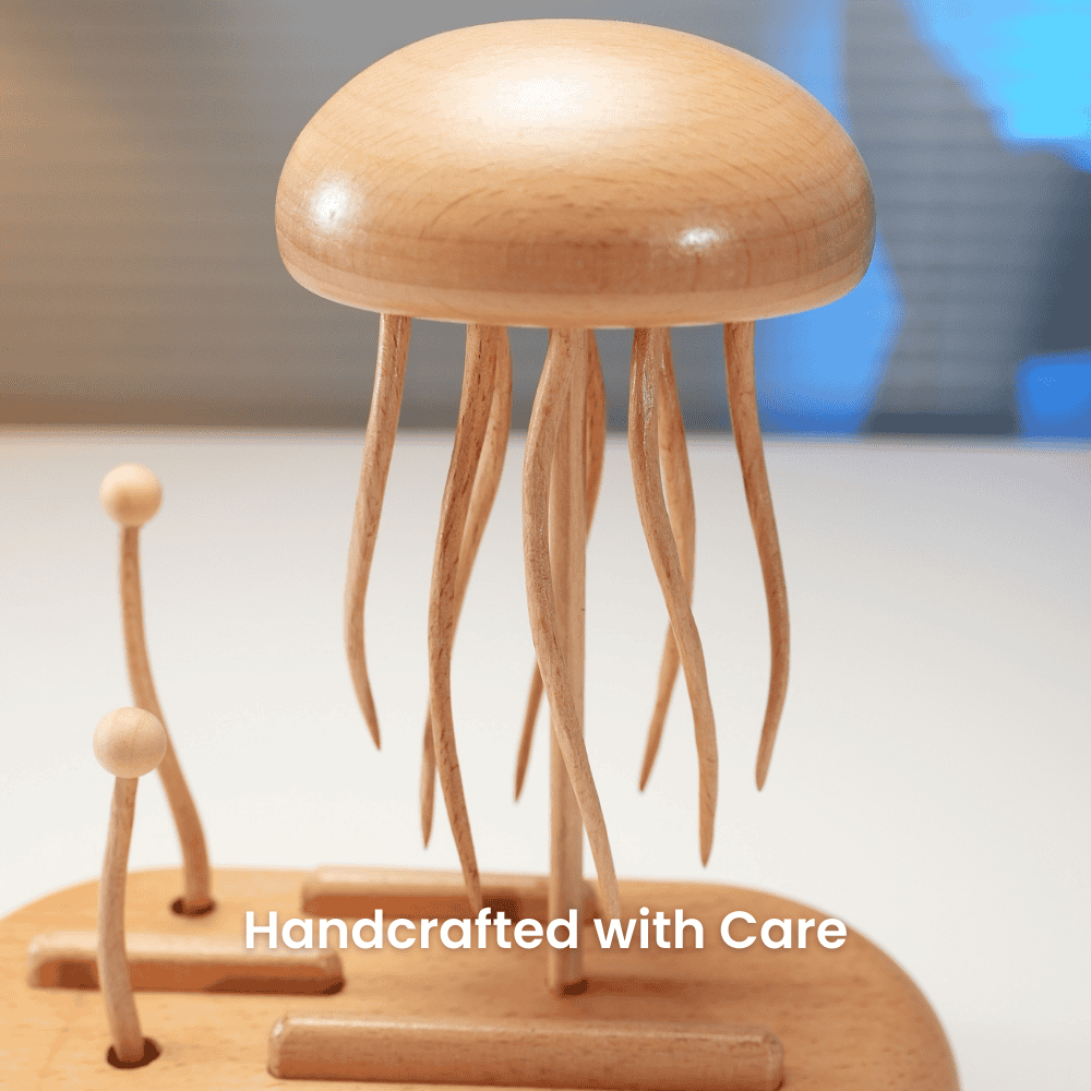 MarinerPoet™ Handcrafted Wooden Jellyfish Automaton(Big)