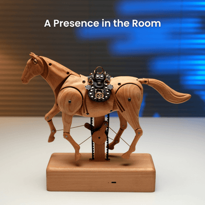 MarinerPoet Handcrafted Wooden Horse Automaton