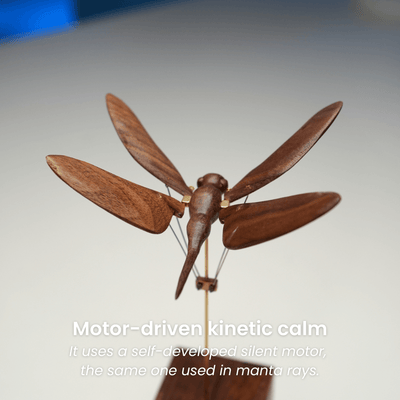 MarinerPoet Handcrafted Wooden Dragonfly Automaton