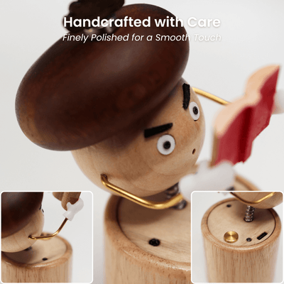 MarinerPoet™ Handcrafted Wooden Mushroom Automaton