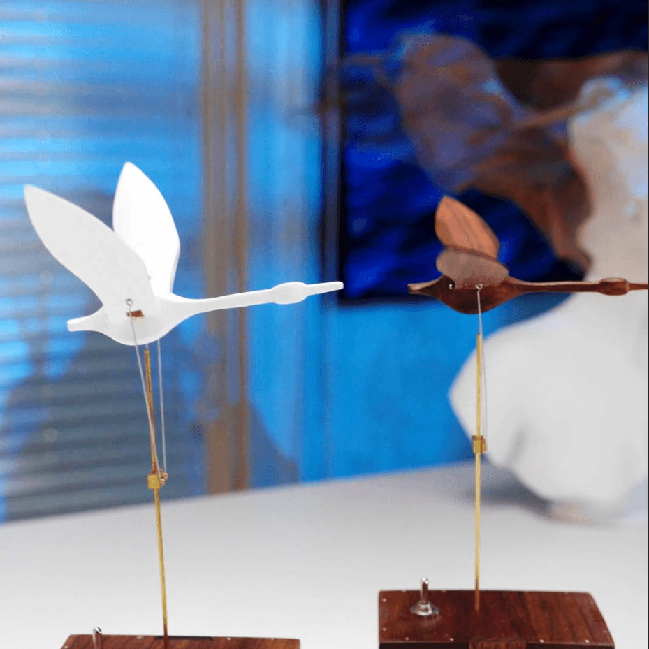MarinerPoet Handcrafted Walnut Swan Automaton