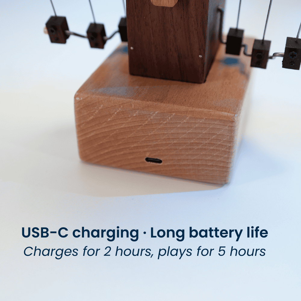 MarinerPoet™ Handgefertigter Holz-Mantarochen-Automat