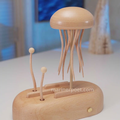 MarinerPoet™ Handcrafted Wooden Jellyfish Automaton(Big)